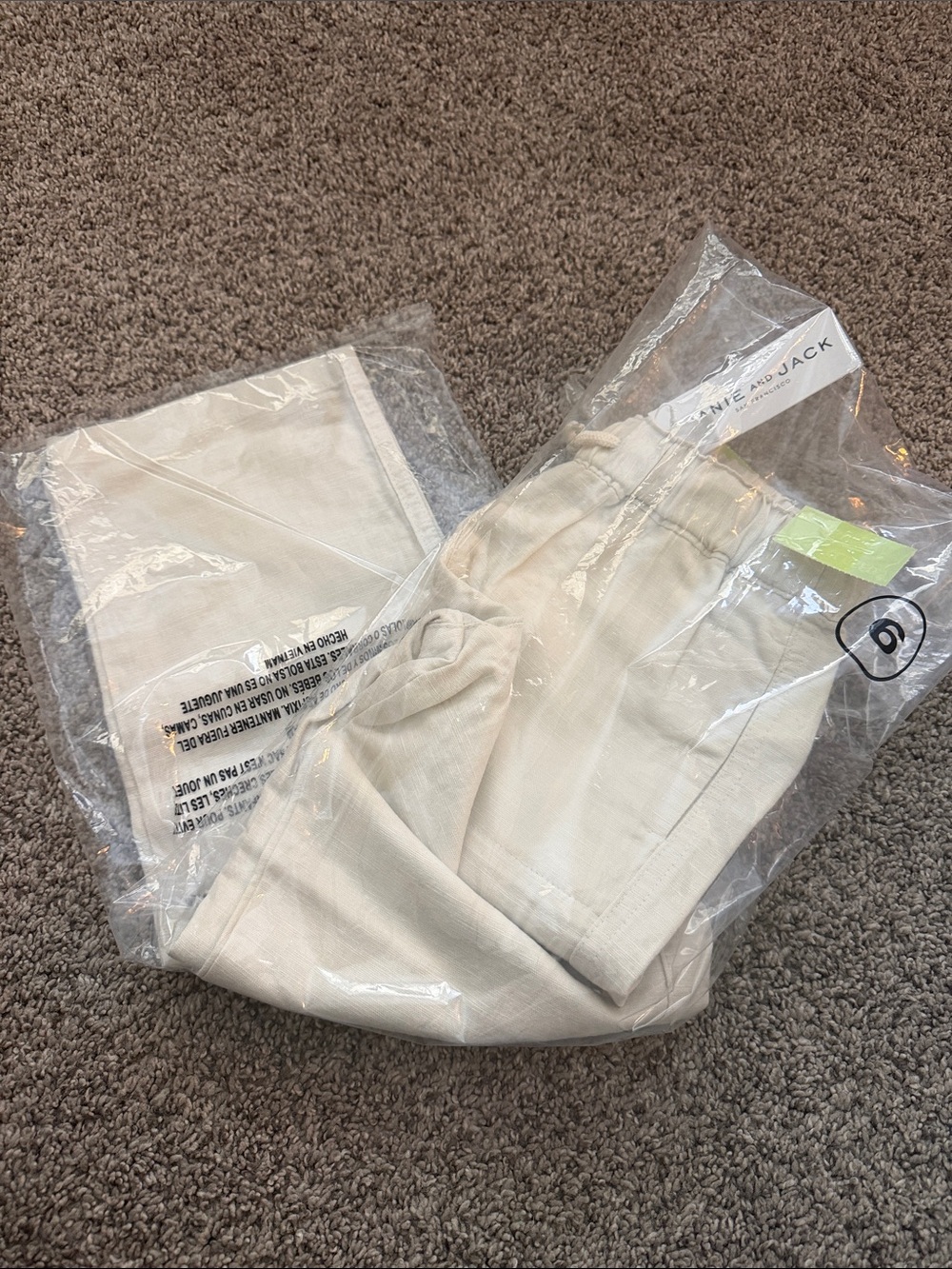 Janie and Jack linen pants